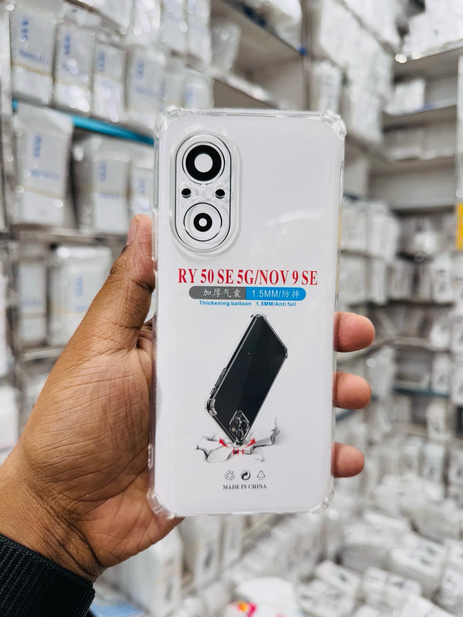 Picture of For Huawei Honnor 50 SE / Nova 9 SE Silicone Airbag cover Shockproof Transparent Protective Clear Back Cover TPU Case