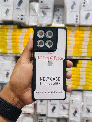 Picture of For Motorola Edge 60 / Edge 60 Fusion Transparent Back Case Luxury Xundu Shock-Proof Bumper Protective Phone Cover