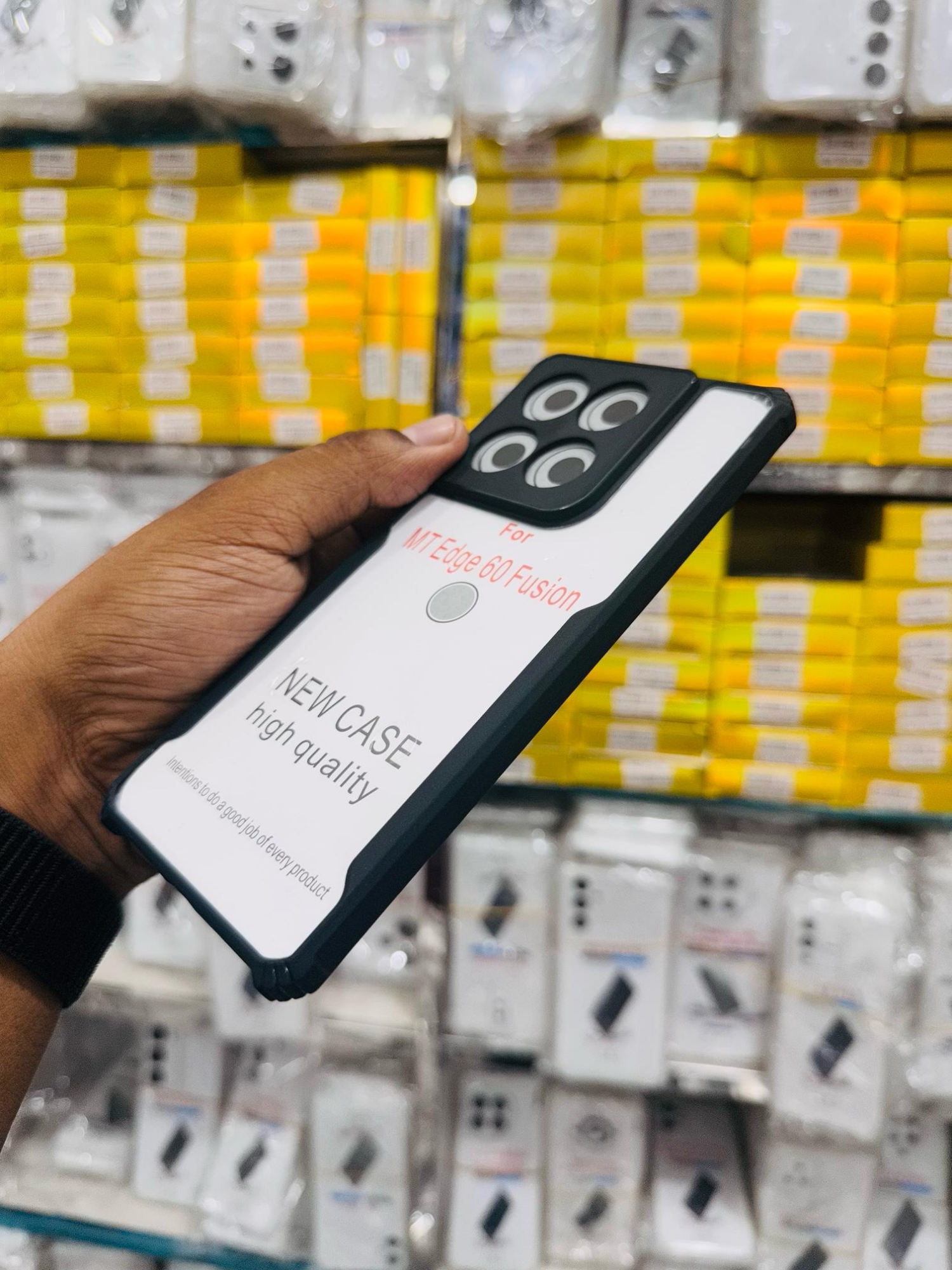 Picture of For Motorola Edge 60 / Edge 60 Fusion Transparent Back Case Luxury Xundu Shock-Proof Bumper Protective Phone Cover