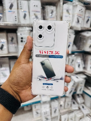 Picture of For Vivo S17E 5G / T2 Pro IQ00 Z7 Pro Silicone Airbag cover Shockproof Transparent Protective Clear Back Cover TPU Case