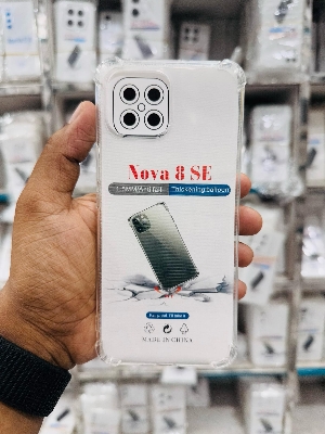 Picture of For Huawei Nova 8SE Silicone Airbag cover Shockproof Transparent Protective Clear Back Cover TPU Case