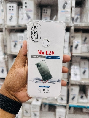 Picture of For Motorola E20 Silicone Airbag cover Shockproof Transparent Protective Clear Back Cover TPU Case