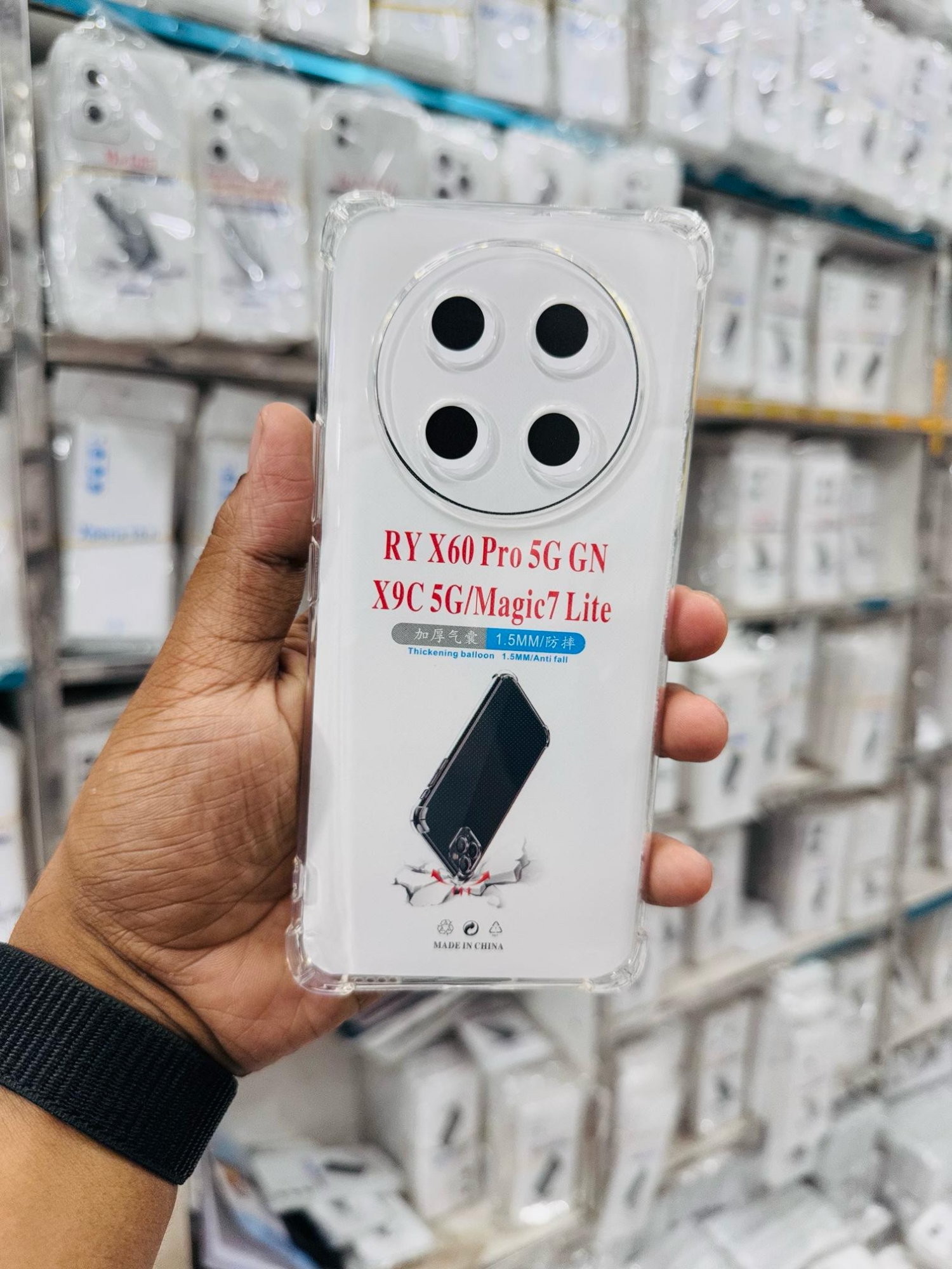 Picture of For Huawei Honnor X60 Pro 5G GN / X9C 5G  / Magic 7 Lite Silicone Airbag cover Shockproof Transparent Protective Clear Back Cover TPU Case