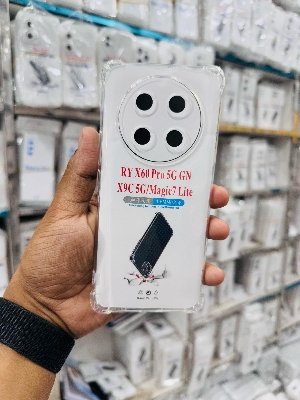 Picture of For Huawei Honnor X60 Pro 5G GN / X9C 5G  / Magic 7 Lite Silicone Airbag cover Shockproof Transparent Protective Clear Back Cover TPU Case