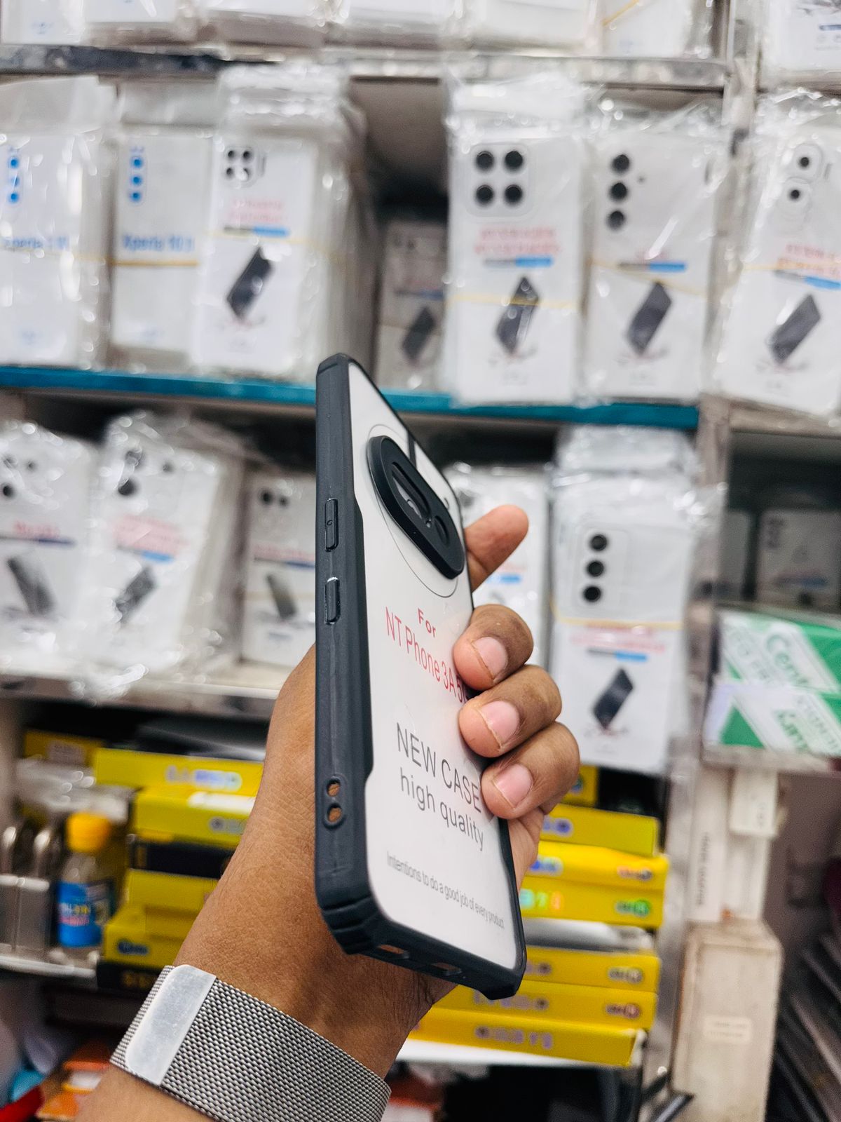 Picture of For Nothing Phone 3A 5G Transparent Back Case Luxury Xundu Shock-Proof Bumper Protective Phone Cover