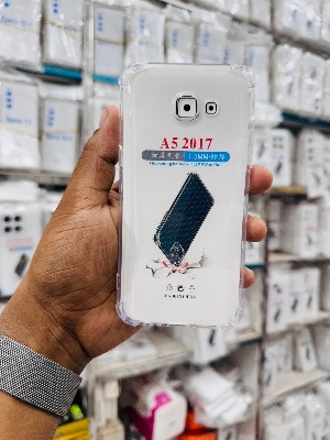 Picture of For Samsung Galaxy A5 2017 Silicone Airbag cover Shockproof Transparent Protective Clear Back Cover TPU Case