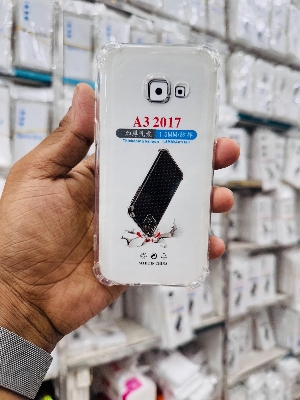 Picture of For Samsung Galaxy A3 2017 Silicone Airbag cover Shockproof Transparent Protective Clear Back Cover TPU Case