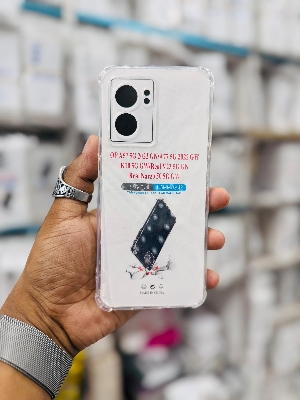 Picture of For Oppo A57 5G / V23 5G GN / A77 5G /K10 5G / Narzo 50 5G Global  Silicone Airbag cover Shockproof Transparent Protective Clear Back Cover TPU Case