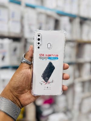 Picture of For Samsung Galaxy A60 / M40  Silicone Airbag cover Shockproof Transparent Protective Clear Back Cover TPU Case