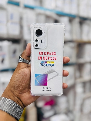 Picture of For Xiaomi 12 Pro 5G / 12S Pro 5G  Silicone Airbag cover Shockproof Transparent Protective Clear Back Cover TPU Case