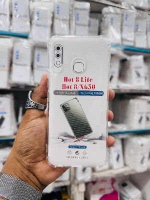 Picture of For Infinix Hot 8 / Hot 8 Lite / X650  Silicone Airbag cover Shockproof Transparent Protective Clear Back Cover TPU Case