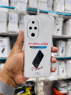 Picture of For Huawei Honnor 200 Pro 5G Silicone Airbag cover Shockproof Transparent Protective Clear Back Cover TPU Case