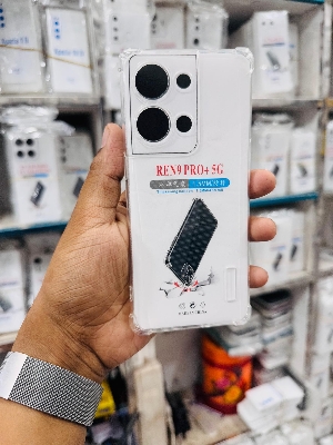 Picture of For Oppo Reno 9 Pro Plus + 5G  Silicone Airbag cover Shockproof Transparent Protective Clear Back Cover TPU Case