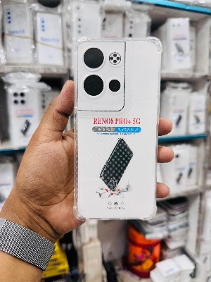 Picture of For Oppo Reno 8 Pro Plus + 5G  Silicone Airbag cover Shockproof Transparent Protective Clear Back Cover TPU Case