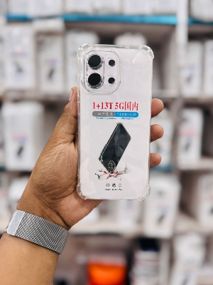 Picture of For One Plus 13T 5G  Silicone Airbag cover Shockproof Transparent Protective Clear Back Cover TPU Case 1 + 13T 5G