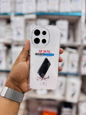 Picture of For Tecno Spark 30 5G  Silicone Airbag cover Shockproof Transparent Protective Clear Back Cover TPU Case