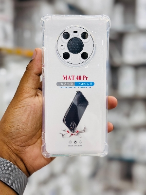 Picture of For Huawei Mate 40 Pro Silicone Airbag cover Shockproof Transparent Protective Clear Back Cover TPU Case