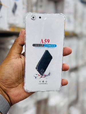 Picture of For Oppo A59  Silicone Airbag cover Shockproof Transparent Protective Clear Back Cover TPU Case