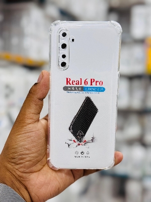 Picture of For Realme 6 Pro  Silicone Airbag cover Shockproof Transparent Protective Clear Back Cover TPU Case