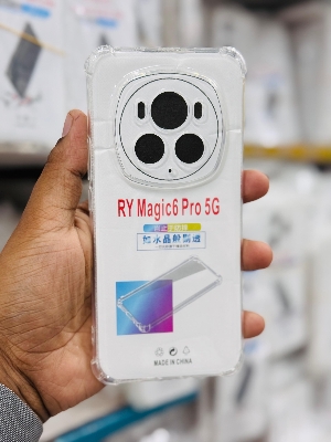 Picture of For Huawei Honnor Magic 6 Pro 5G  Silicone Airbag cover Shockproof Transparent Protective Clear Back Cover TPU Case