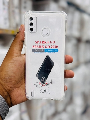 Picture of For Tecno Spark 6 GO / Spark GO 2020 Silicone Airbag cover Shockproof Transparent Protective Clear Back Cover TPU Case