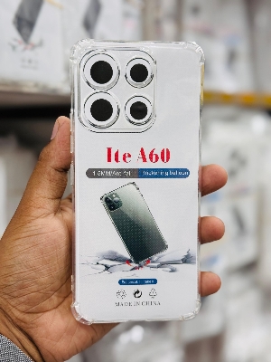 Picture of For Itel A60  Silicone Airbag cover Shockproof Transparent Protective Clear Back Cover TPU Case