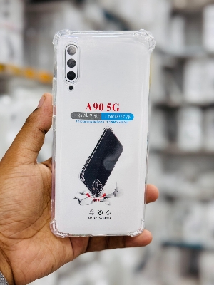 Picture of For Samsung Galaxy A90 5G  Silicone Airbag cover Shockproof Transparent Protective Clear Back Cover TPU Case