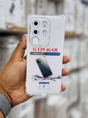 Picture of For Vivo Y29 4G Global  Silicone Airbag cover Shockproof Transparent Protective Clear Back Cover TPU Case