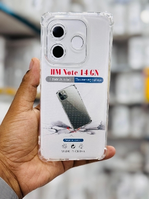 Picture of For Xiaomi Redmi Note 14 GN Silicone Airbag cover Shockproof Transparent Protective Clear Back Cover TPU Case