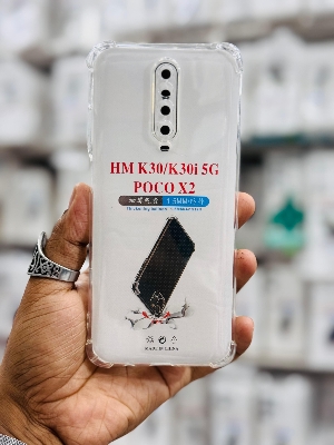 Picture of For Xiaomi Redmi K30 / K30i 5G / Poco X2 Silicone Airbag cover Shockproof Transparent Protective Clear Back Cover TPU Case