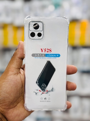 Picture of For Vivo Y52S  Silicone Airbag cover Shockproof Transparent Protective Clear Back Cover TPU Case