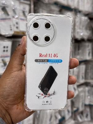 Picture of For Realme 11 4G Silicone Airbag cover Shockproof Transparent Protective Clear Back Cover TPU Case