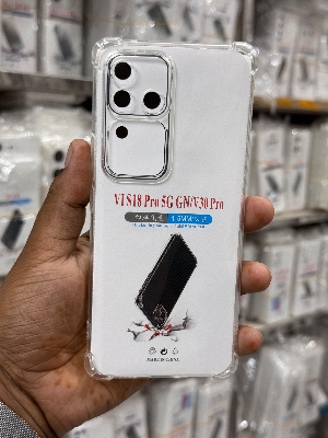 Picture of For Vivo S18 Pro 5G GN / V30 Pro  Silicone Airbag cover Shockproof Transparent Protective Clear Back Cover TPU Case