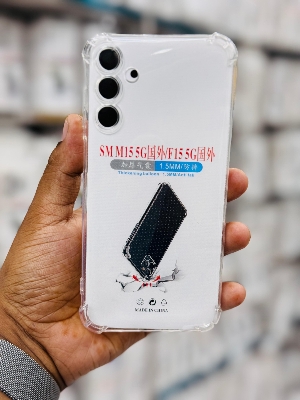 Picture of For Samsung Galaxy M15 5G / F15 5G  Silicone Airbag cover Shockproof Transparent Protective Clear Back Cover TPU Case