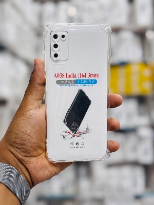 Picture of For Samsung Galaxy A03S indian  Silicone Airbag cover Shockproof Transparent Protective Clear Back Cover TPU Case