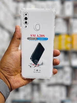 Picture of For Samsung Galaxy A20S  Silicone Airbag cover Shockproof Transparent Protective Clear Back Cover TPU Case