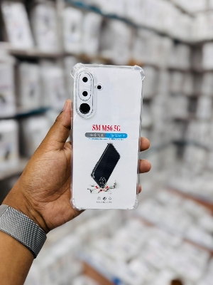 Picture of For Samsung Galaxy M56 5G / F56 5G Silicone Airbag cover Shockproof Transparent Protective Clear Back Cover TPU Case