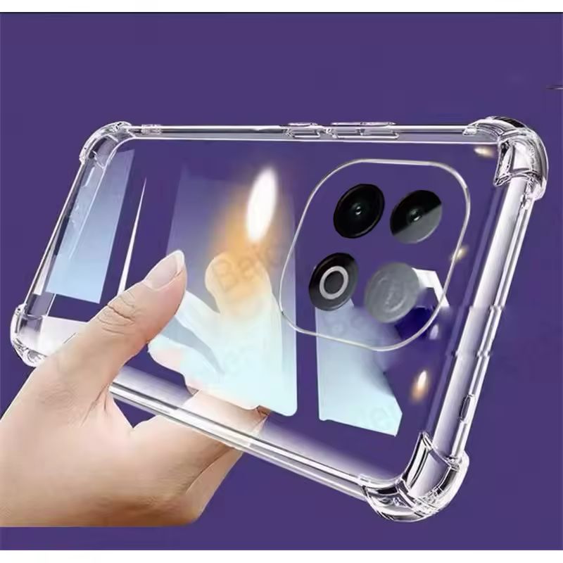 Picture of For Vivo IQ00 Z10 Turbo Pro 5G Silicone Airbag cover Shockproof Transparent Protective Clear Back Cover TPU Case