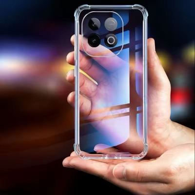 Picture of For Vivo IQ00 Z10 Turbo 5G  Silicone Airbag cover Shockproof Transparent Protective Clear Back Cover TPU Case
