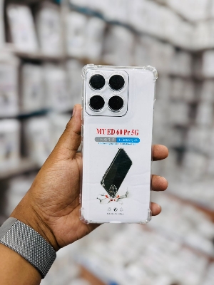 Picture of For Motorola Edge 60 Pro Silicone Airbag cover Shockproof Transparent Protective Clear Back Cover TPU Case