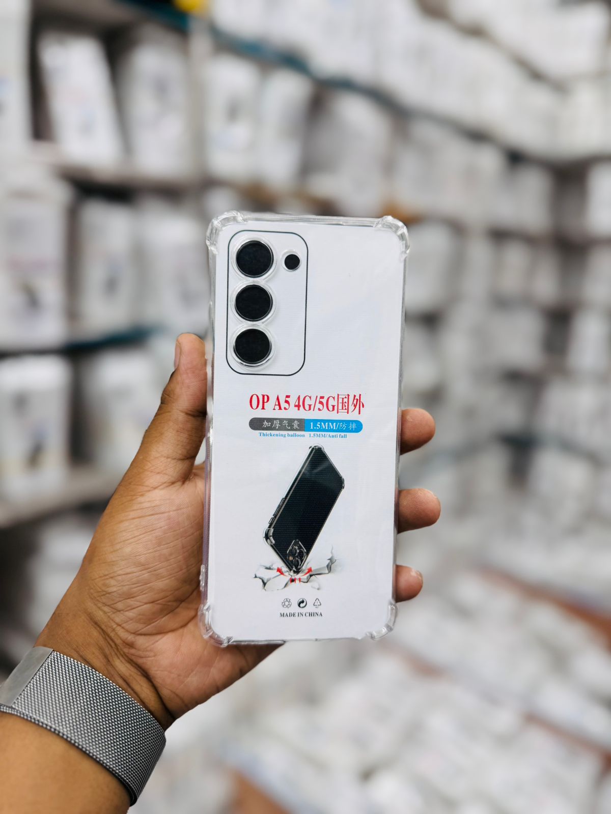 Picture of For Oppo A5 4G/5G  Silicone Airbag cover Shockproof Transparent Protective Clear Back Cover TPU Case