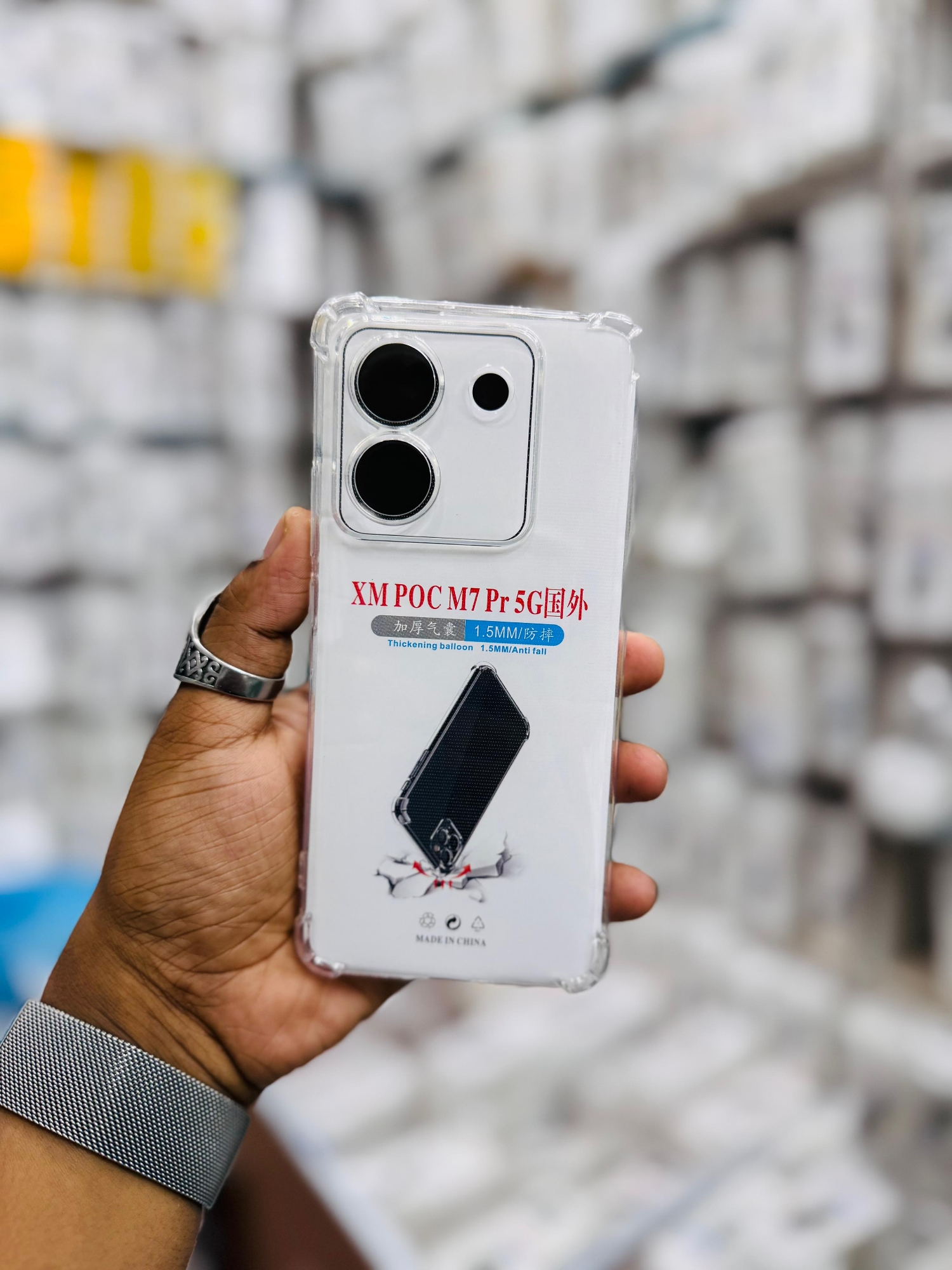 Picture of For Xiaomi Poco M7 Pro 5G  Silicone Airbag cover Shockproof Transparent Protective Clear Back Cover TPU Case