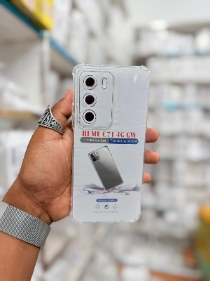 Picture of For Realme C71 4G Global  Silicone Airbag cover Shockproof Transparent Protective Clear Back Cover TPU Case
