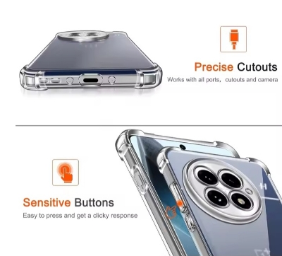 Picture of For Infinix Note 12 / G96 / X670 Silicone Airbag cover Shockproof Transparent Protective Clear Back Cover TPU Case