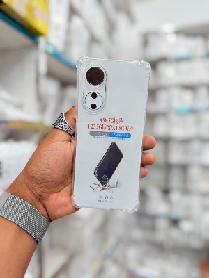 Picture of For Oppo A98 5G / F23 5G / A1 5G  Silicone Airbag cover Shockproof Transparent Protective Clear Back Cover TPU Case