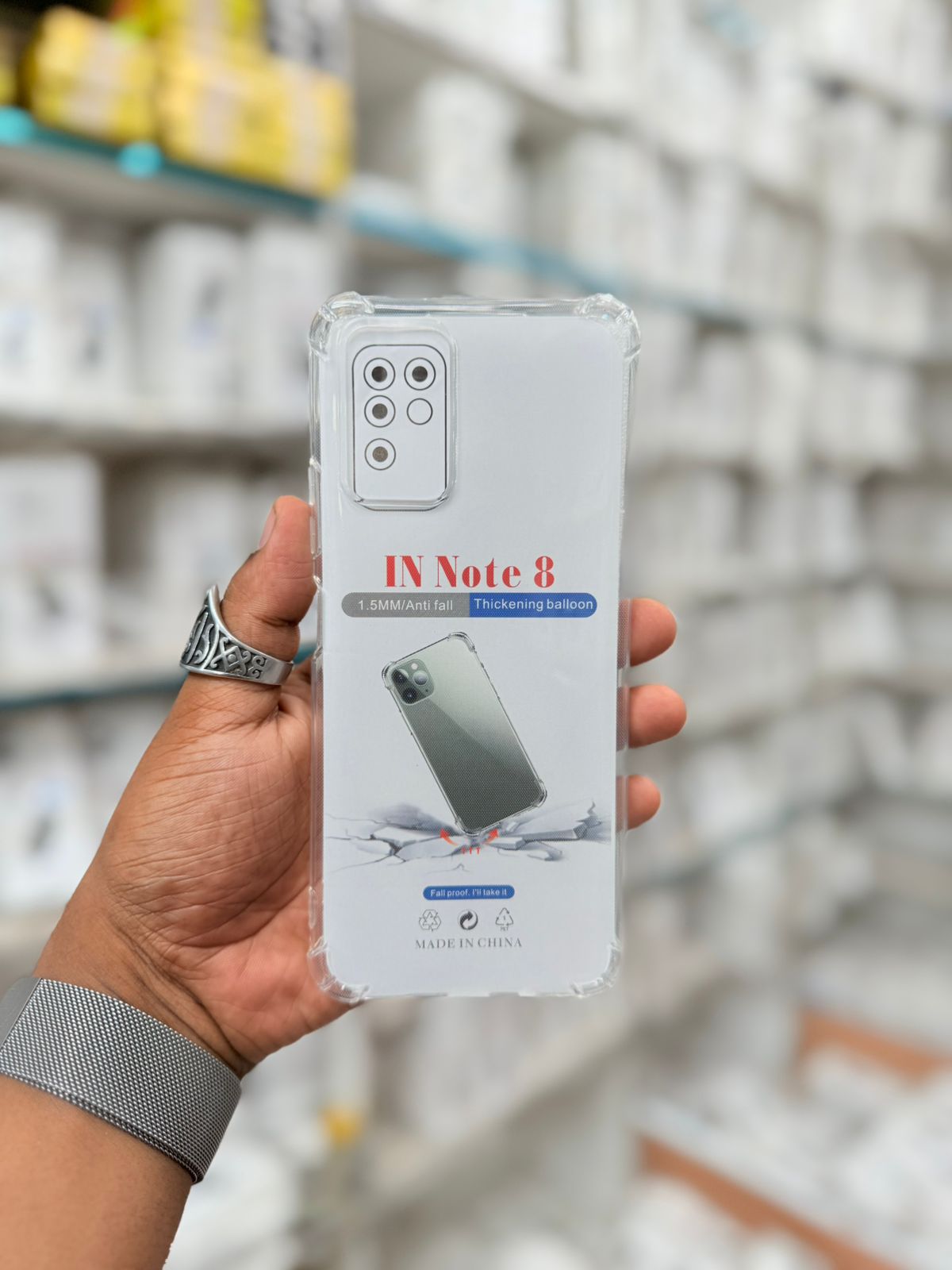 Picture of For Infinix Note 8 Silicone Airbag cover Shockproof Transparent Protective Clear Back Cover TPU Case