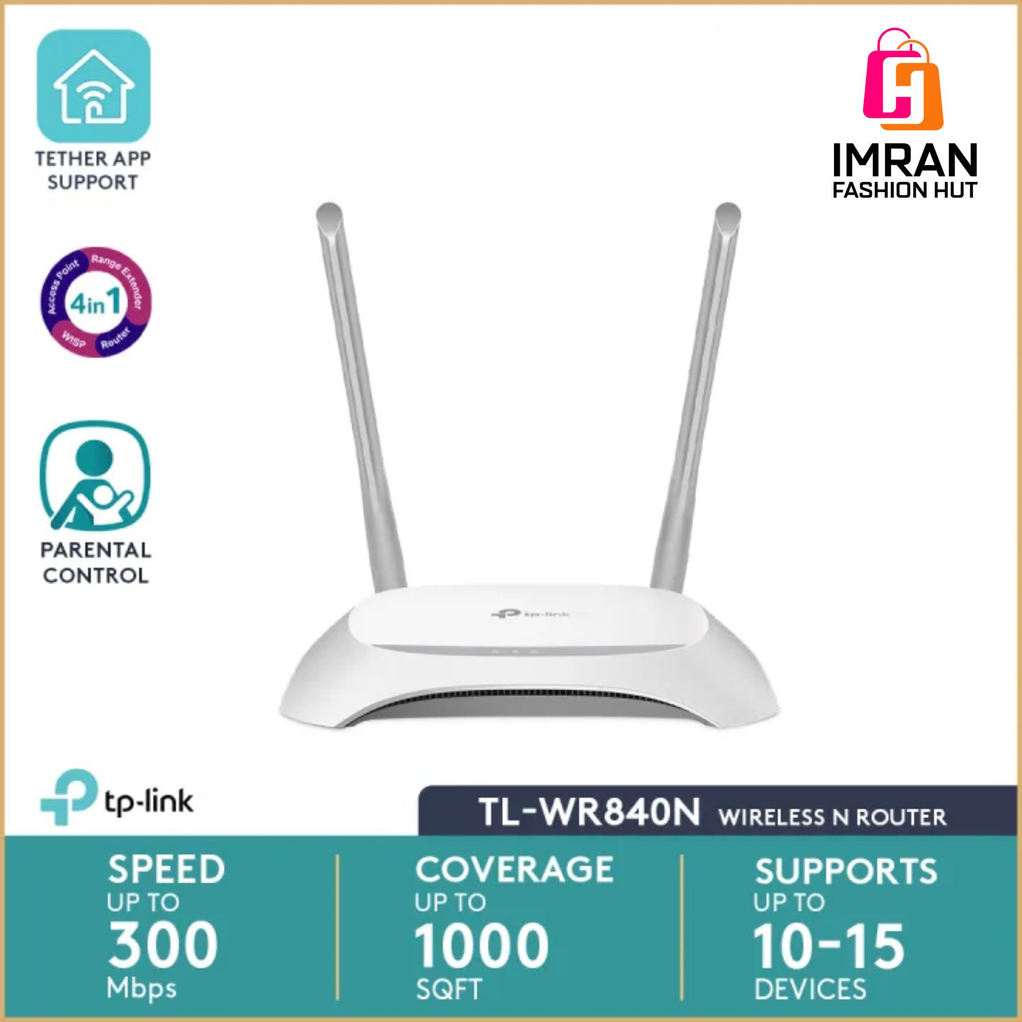 Picture of TP-Link TL-WR840N V6.2 300Mbps Wireless N Router