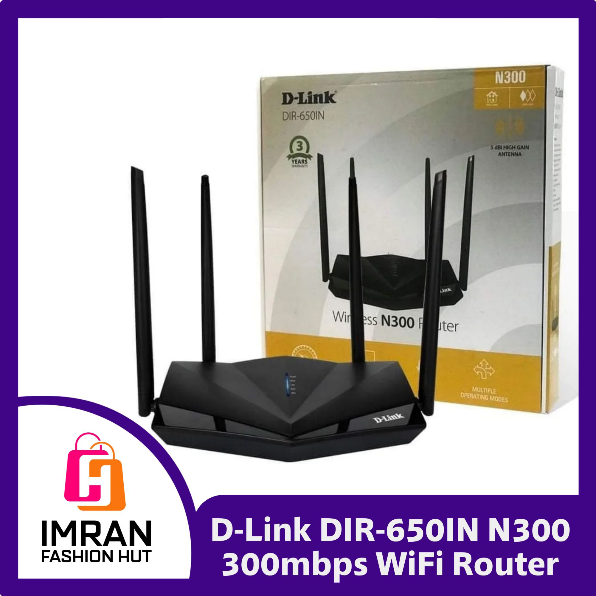 Picture of D-Link DIR-650IN N300 300mbps WiFi Router