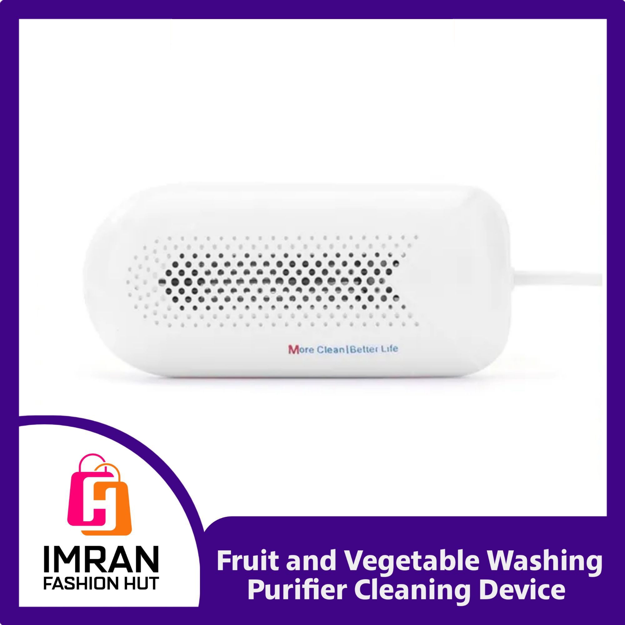 Picture of Fruit and Vegetable Washing Machine Fruit and Vegetable Cleaner Device USB Food Purifier Cleaning Gadgets White