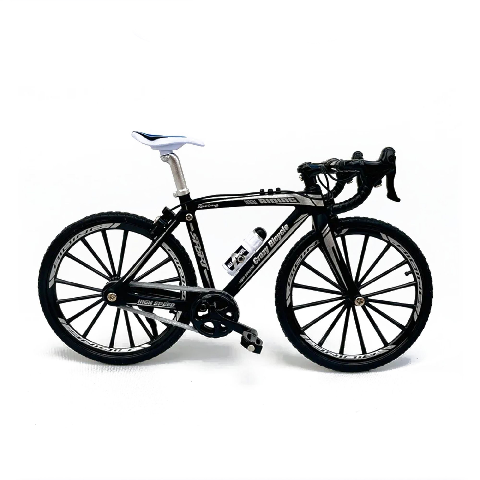 Picture of Simulation Toy Bicycle Model Children's Mini Metal Car Single-Pole Finger Bicycle Ferry Black Color - Imran Fashion Hut